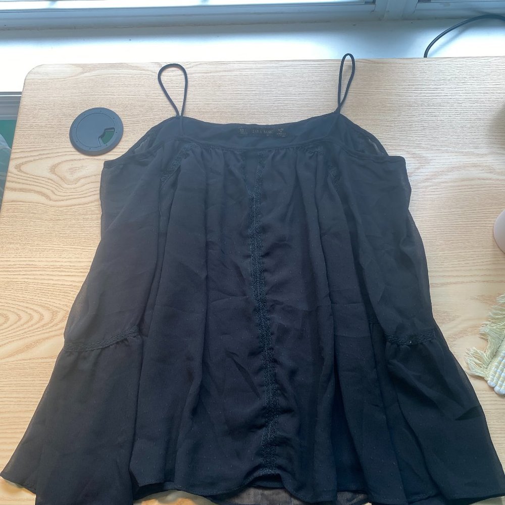 ZARA OFF THE SHOULDER LONG SLEEVE BLOUSE